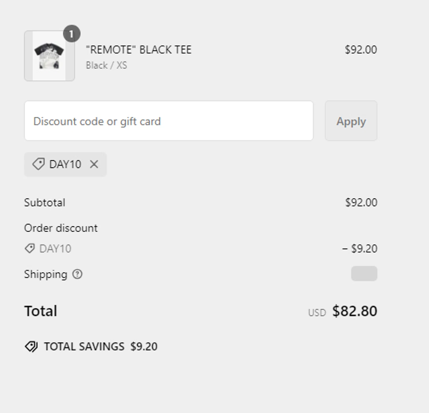 Valabasas Denim promo code screenshot showing code DAY10 applied at Valabasas Denim checkout page. Uploaded by SimplyCodes community member Toundjiale on Feb 8, 2025
