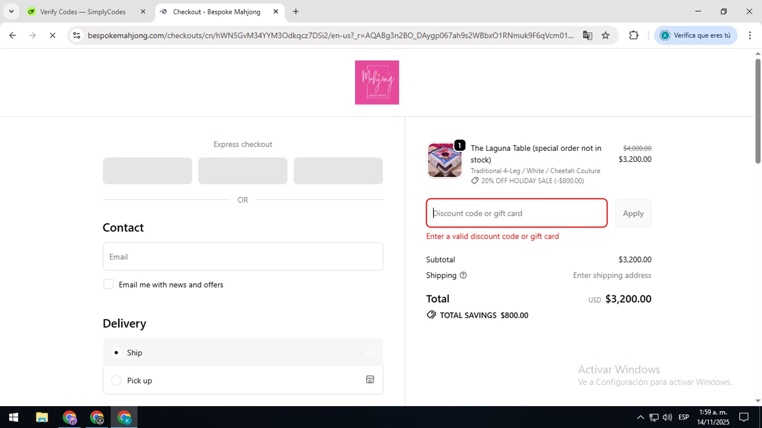 Valley Farms promo code screenshot showing code SENDME25 applied at Valley Farms checkout page. Uploaded by SimplyCodes community member CodeHunter9012 on Nov 14, 2025
