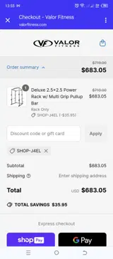 Shop-J4EL coupon verification screenshot