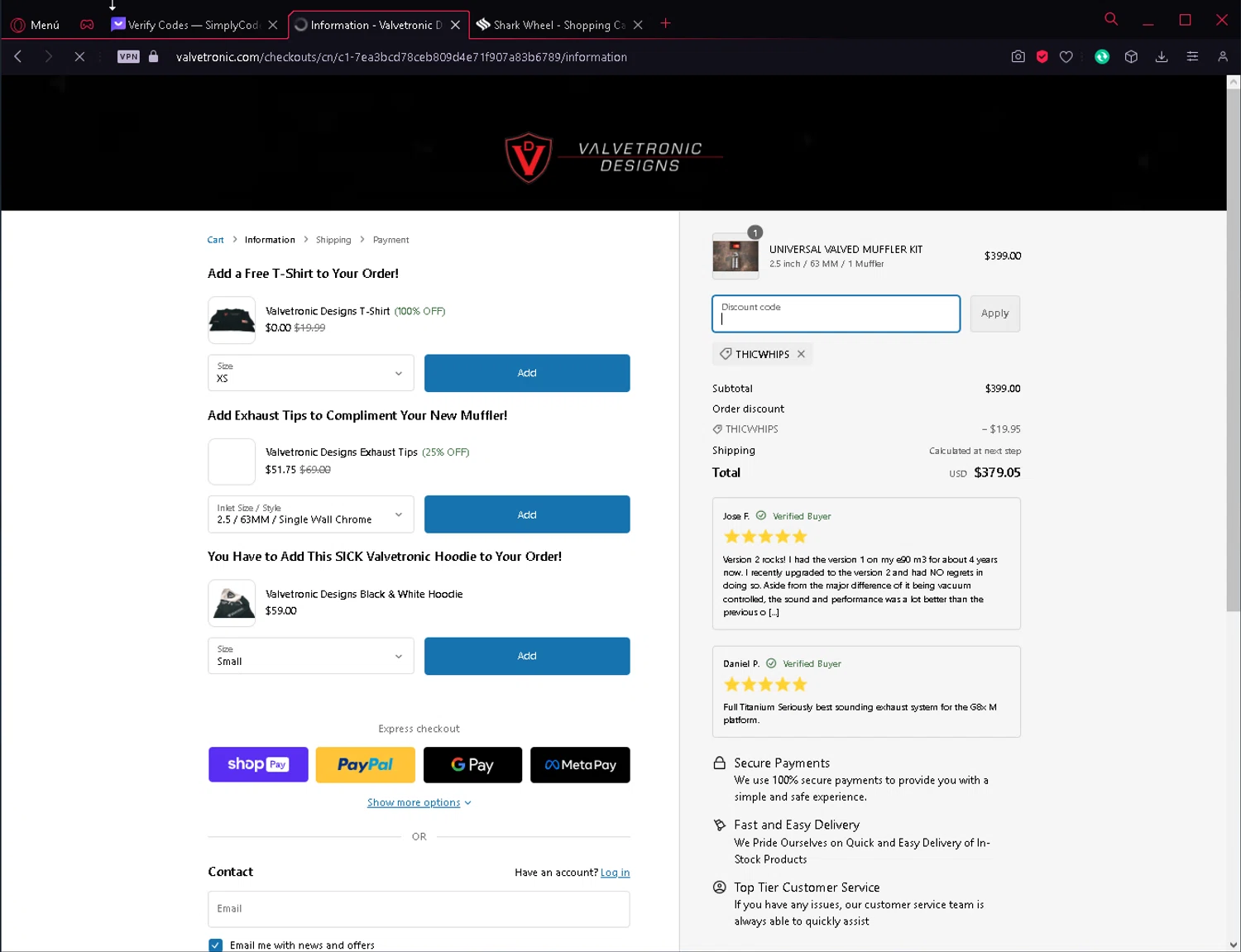 how to use VMP Performance coupons