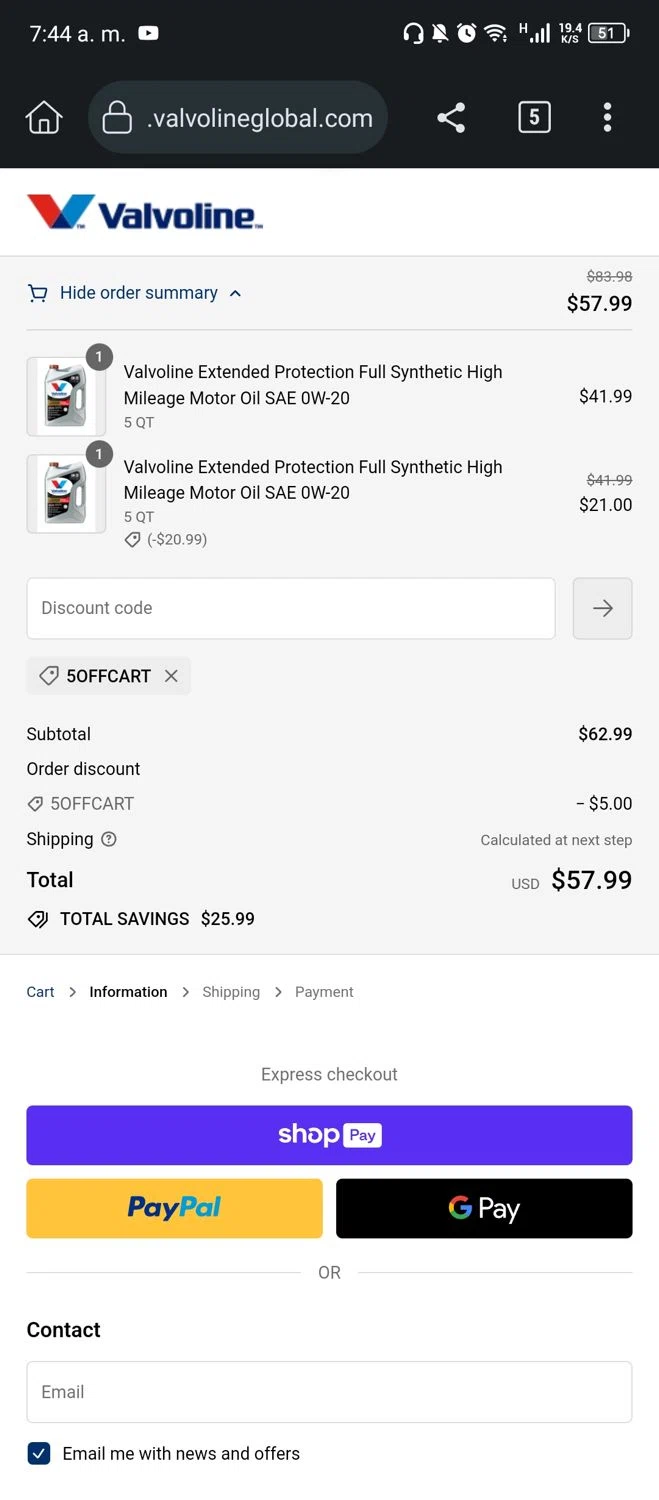 Valvoline Coupons Save Up To 20 Off On Valvoline Items At O'Reilly