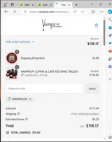 VAMPBUCKS coupon verification screenshot