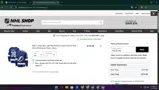 Vancouver Canucks Shop coupon verification screenshot