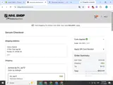 Vancouver Canucks Shop coupon verification screenshot