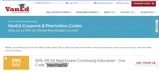 Van Education Center coupon verification screenshot