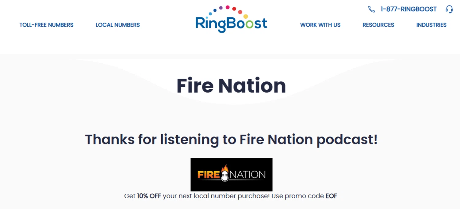 RingBoost promo code screenshot showing code EOF applied at RingBoost checkout page. Uploaded by SimplyCodes community member PaulSkenes on Jun 18, 2026