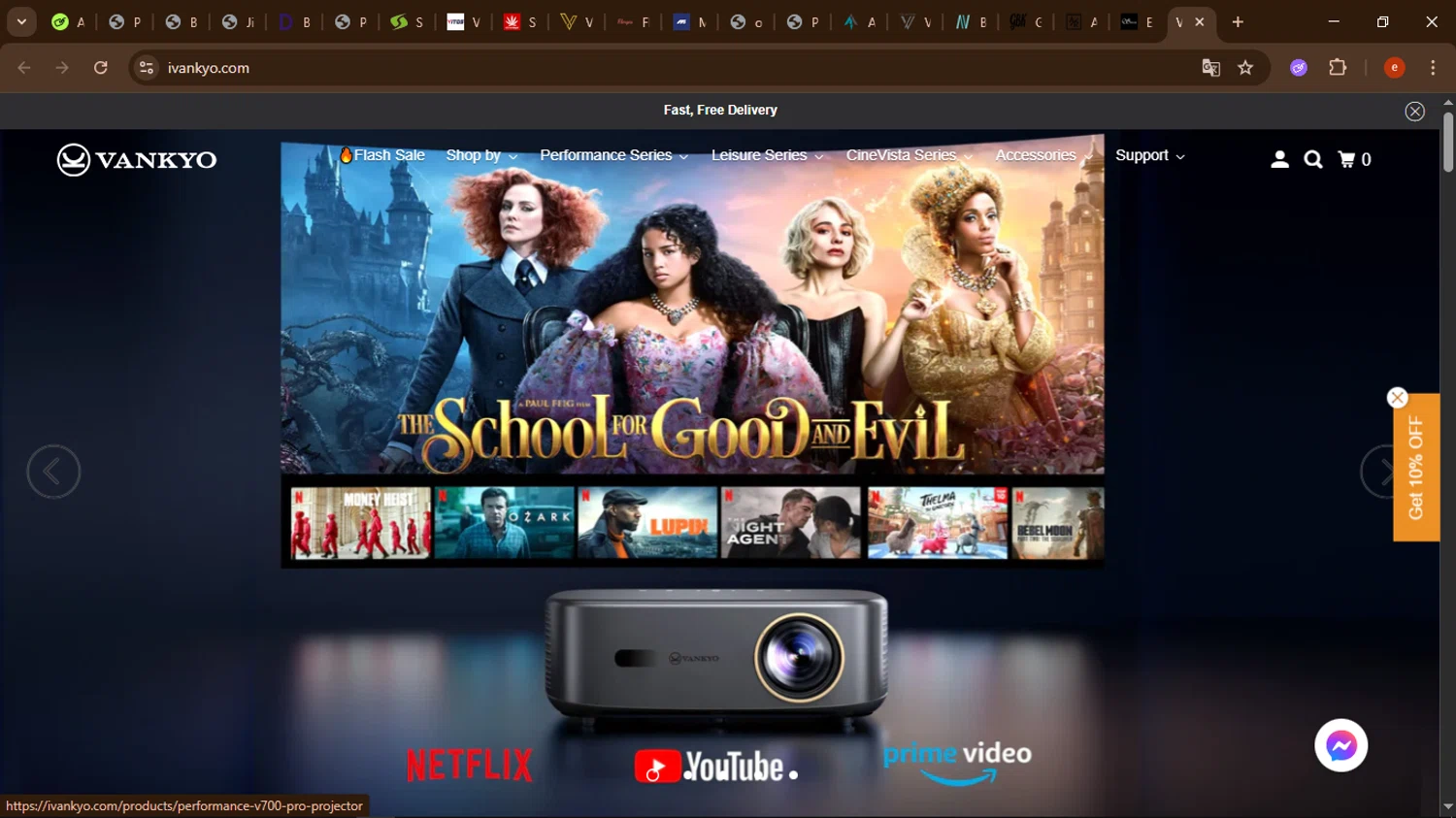 Vankyo discount code screenshot showing code ERIK applied at Vankyo checkout page. Uploaded by SimplyCodes community member ThriftyPilot8227 on Dec 4, 2025