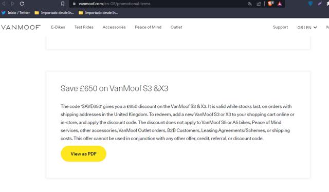 VanMoof checkout page showing VanMoof discount code box | Screenshot taken by SimplyCodes community member on Sep 23, 2023