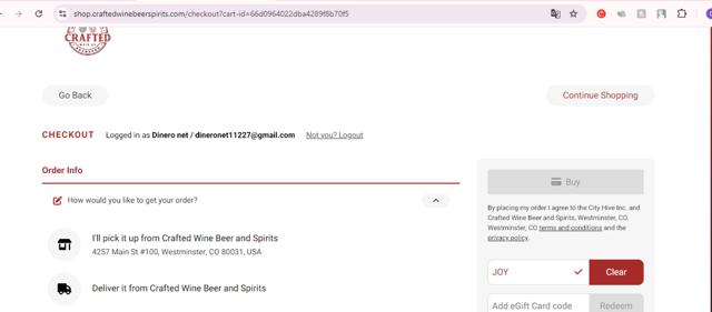 Vans checkout page showing Vans promo code box | Screenshot taken by SimplyCodes community member on Aug 29, 2024