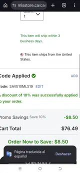 Vancouver Whitecaps FC coupon verification screenshot