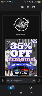 Vape Craft Inc coupon verification screenshot