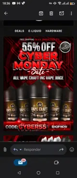 Vape Craft Inc coupon verification screenshot