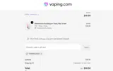Vaping.com coupon verification screenshot