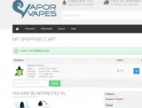 Vapor Vapes coupon verification screenshot