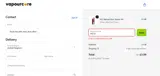 Vapourcore coupon verification screenshot