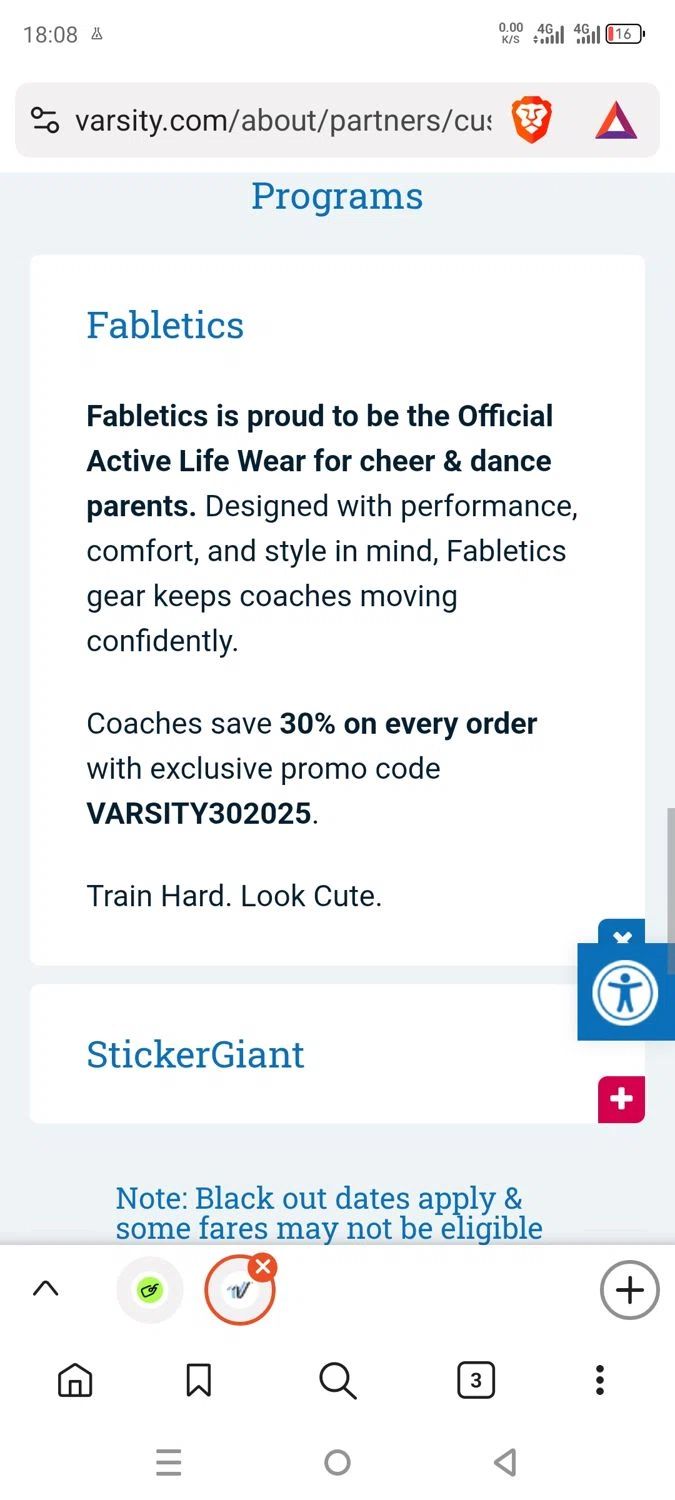 Varsity.com promo code screenshot showing code VARSITY302025 applied at Varsity.com checkout page. Uploaded by SimplyCodes community member dayselis15 on Sep 6, 2025