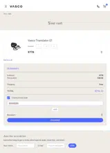 Vasco Translator coupon verification screenshot