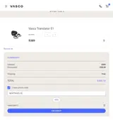 Vasco Translator coupon verification screenshot