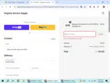 Virginia Service Supply coupon verification screenshot