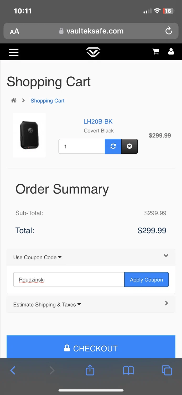 how to use Vaultek Safe coupons