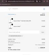 VavoomVodka1401LM coupon verification screenshot