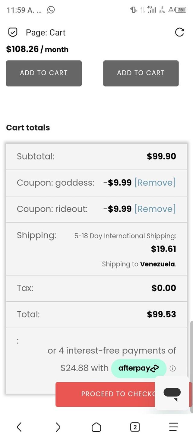 VB Health checkout page showing VB Health coupon code box | Screenshot taken by SimplyCodes community member on Jul 1, 2024