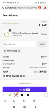 TLOSF coupon verification screenshot