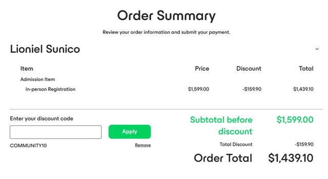 Veeam checkout page showing Veeam coupon code box | Screenshot taken by SimplyCodes community member on May 10, 2025