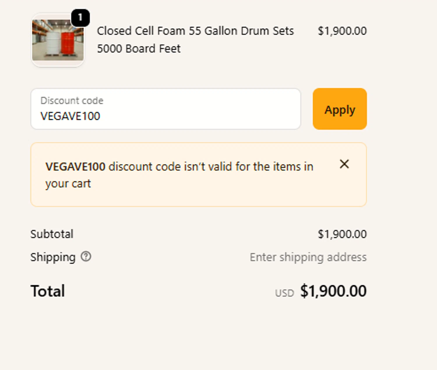 Vega Bond promo code screenshot showing code VEGAVE100 applied at Vega Bond checkout page. Uploaded by SimplyCodes community member a2d2c2d211 on Dec 16, 2025