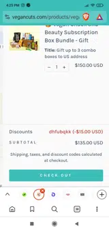 dhfubqkk coupon verification screenshot