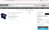 Vegas Golden Knights Shop coupon verification screenshot