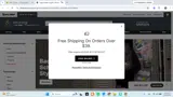 Vegas Golden Knights Shop coupon verification screenshot