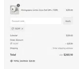 15OFF coupon verification screenshot
