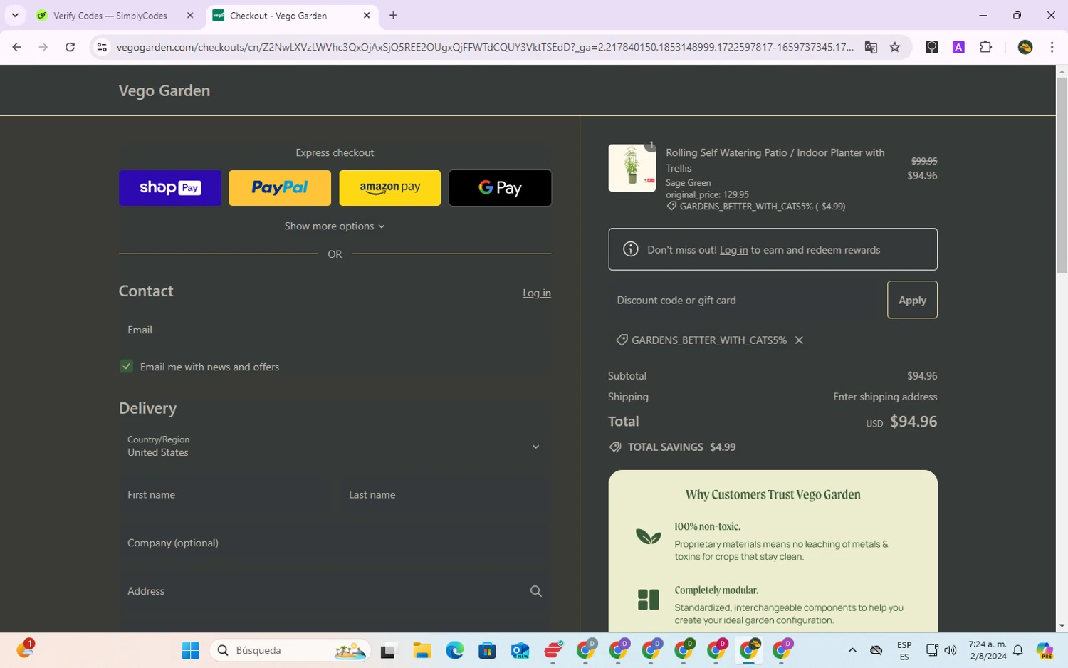 Vego Garden Discount Codes 5 Off Coupons in August 2024 SimplyCodes