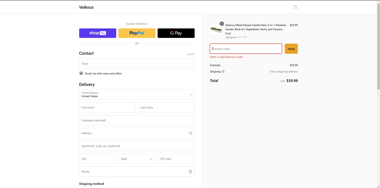 veikous discount code screenshot showing code SUMMER10 applied at veikous checkout page. Uploaded by SimplyCodes community member JAKEELDOG on Feb 12, 2025