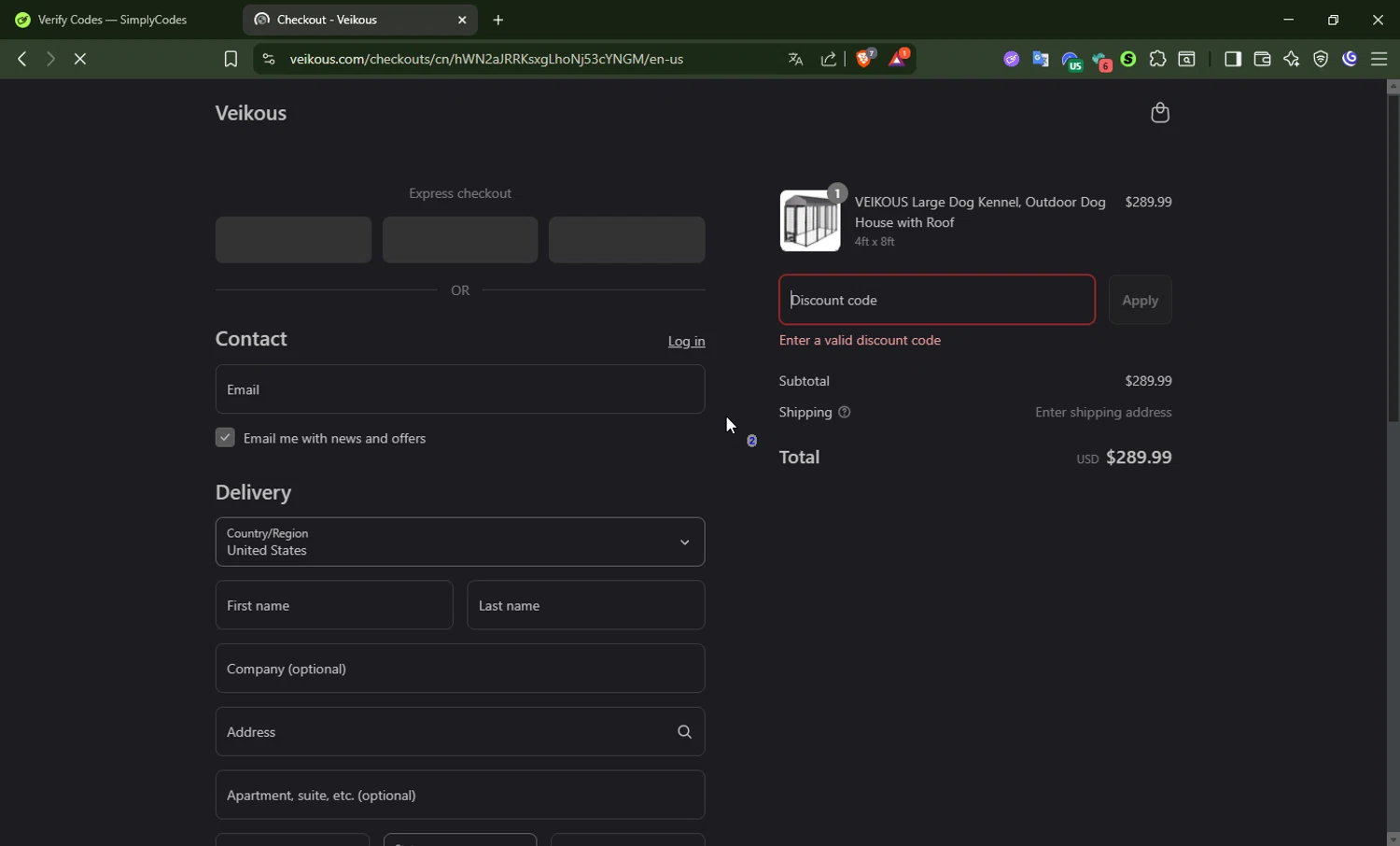 veikous discount code screenshot showing code LABOR5 applied at veikous checkout page. Uploaded by SimplyCodes community member DrossRotzank on Sep 4, 2025