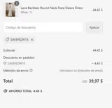 SAVENOW15 coupon verification screenshot