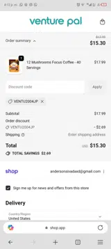 Ventu2004jp coupon verification screenshot