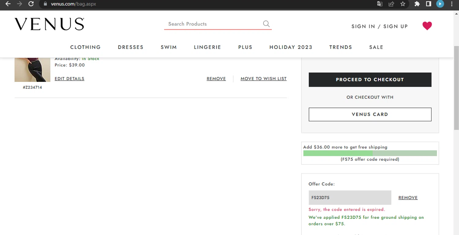 Venus Promo Codes 50 Off December 2023