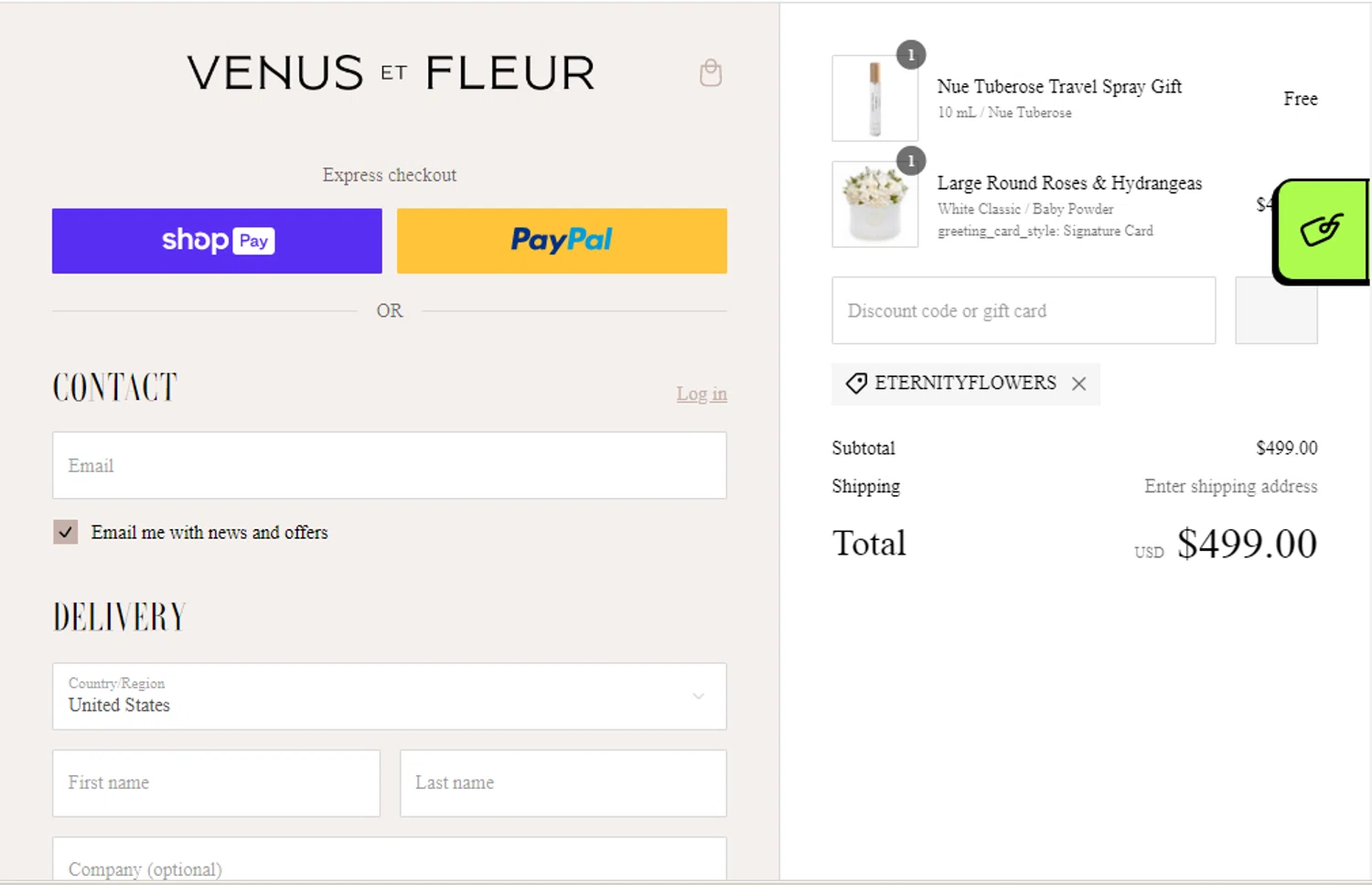 VENUS ET FLEUR Discount Codes 20 Off October 2024