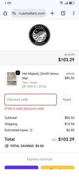 COMEHOME coupon verification screenshot
