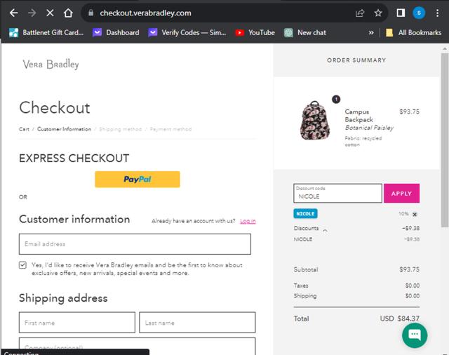 Vera Bradley Outlet Promo Codes 10 Off Coupons Sep 2025