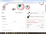 Vera's Eyecandy coupon verification screenshot