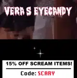 Vera's Eyecandy coupon verification screenshot