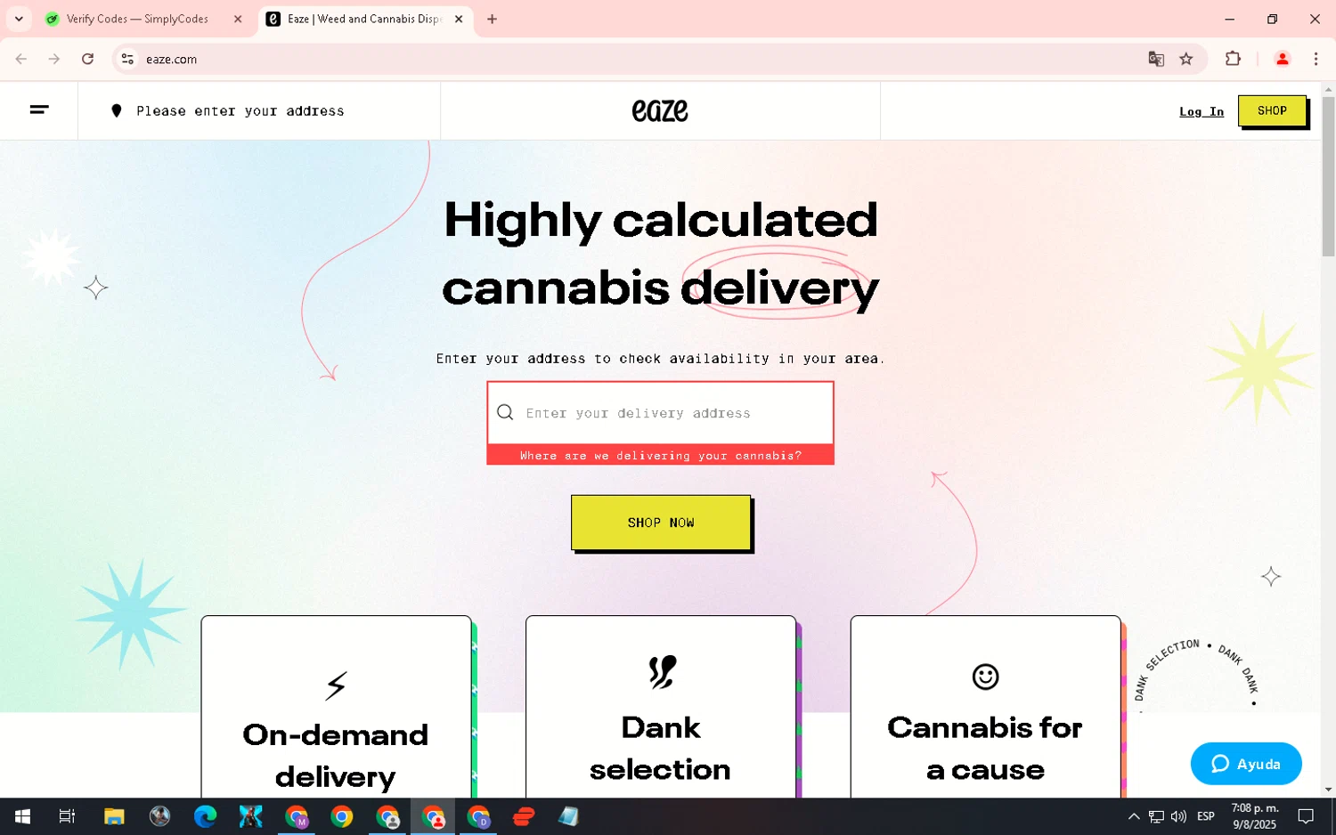 Verge Girl discount code screenshot showing code ADBKP applied at Verge Girl checkout page. Uploaded by SimplyCodes community member ExtraordinaryWizard2377 on Nov 15, 2025