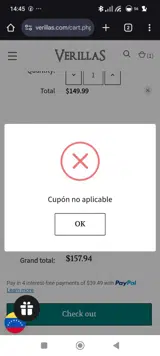 bramble50 coupon verification screenshot