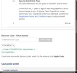 SYM34EDC coupon verification screenshot