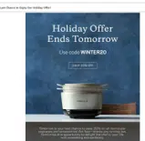 winter20 coupon verification screenshot