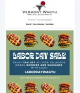 Vermont Wagyu coupon verification screenshot