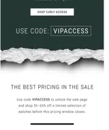 VIPACCESS coupon verification screenshot